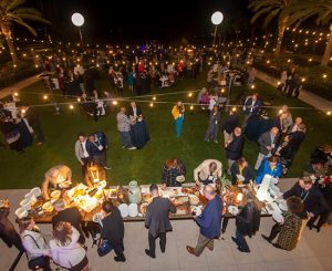 Attendees enjoy an outdoor reception at the Park Hyatt Aviara.