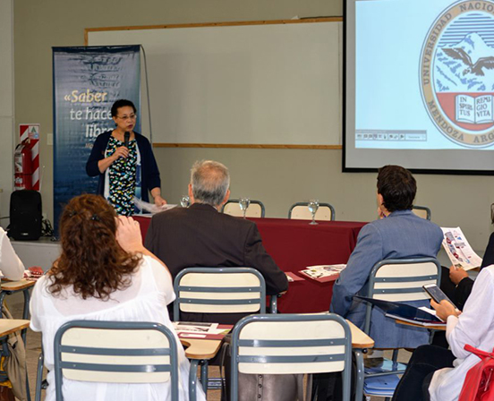 UMES’ President, Heidi M. Anderson, engaging with Argentine higher ed leaders in Argentina, during the 2019 Mission.