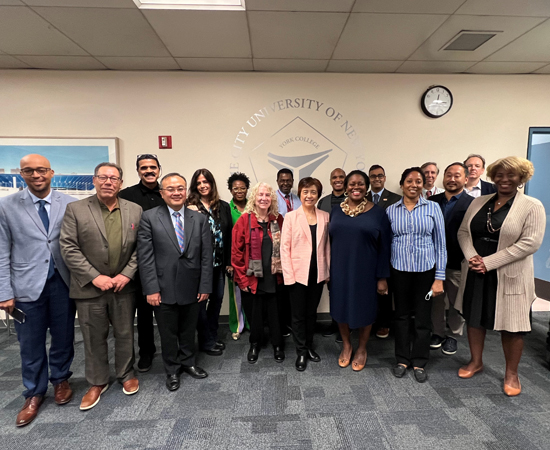 AASCU International Education Team, with CUNY York’s leadership and global education team during a campus consultation.