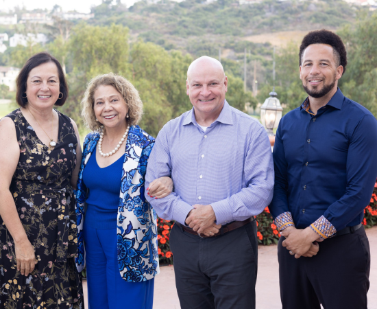 Sylvia Alva, Mildred García, Michael Dumont and Luke Wood at NPA 2023.