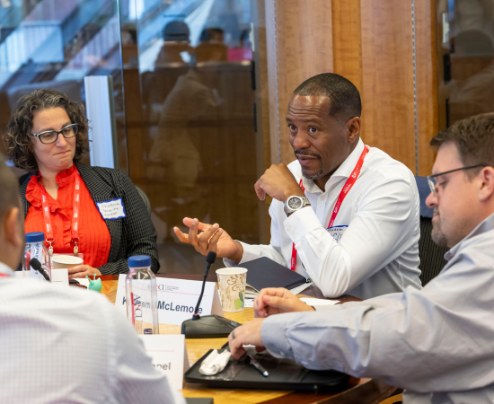 Kareem McLemore makes a point during an 2024 ELP discussion.