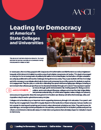 Leading for Democracy at America’s State Colleges and Universities